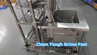 38Lステンレス超音波洗浄の導入